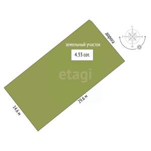 Дом 82м&sup2;, 1-этажный, участок 4 сот.  