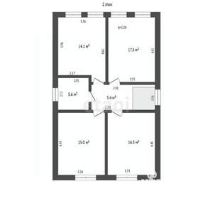 Дом 161м&sup2;, 2-этажный, участок 3 сот.  