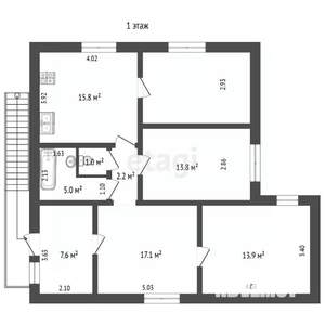 Дом 264м², 3-этажный, участок 5 сот.  