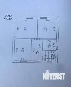 Дом 120м&sup2;, 2-этажный, участок 3 сот.  