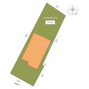 Дом 151м², 2-этажный, участок 3 сот.  