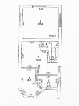 Дом 157м², 3-этажный, участок 2 сот.  