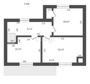 Дом 110м², 2-этажный, участок 6 сот.  