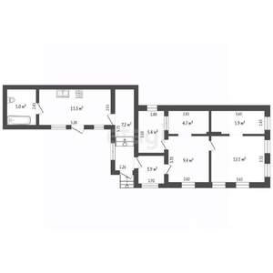 Дом 67м&sup2;, 1-этажный, участок 4 сот.  