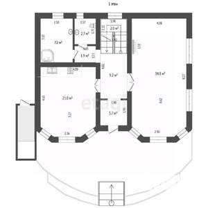 Дом 313м&sup2;, 2-этажный, участок 6 сот.  