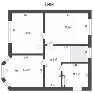 Дом 190м&sup2;, 2-этажный, участок 3 сот.  