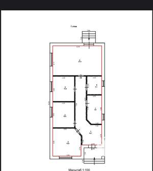 Дом 100м², 1-этажный, участок 3 сот.  
