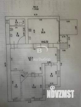 Дом 90м&sup2;, 1-этажный, участок 3 сот.  