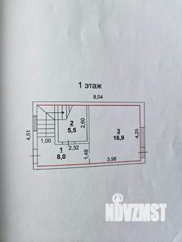 Таунхаус 60м², 2-этажный, участок 1 сот.  