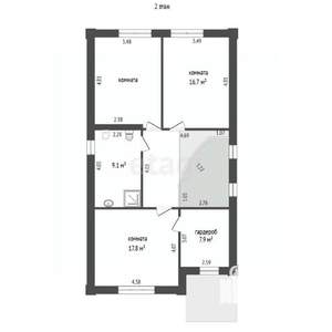 Дом 181м², 2-этажный, участок 3 сот.  
