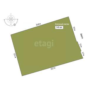 Дом 76м&sup2;, 1-этажный, участок 3 сот.  