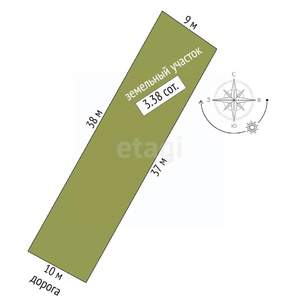 Дом 150м&sup2;, 2-этажный, участок 3 сот.  