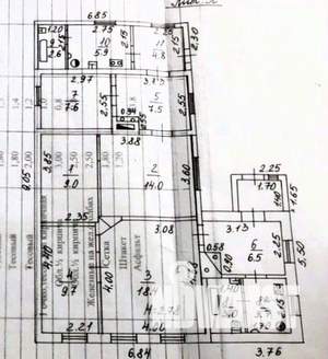 Дом 93м², 1-этажный, участок 4 сот.  