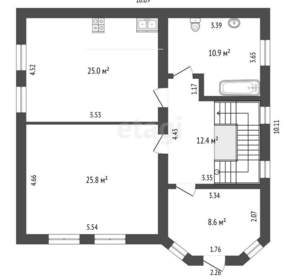 Дом 465м&sup2;, 2-этажный, участок 3 сот.  