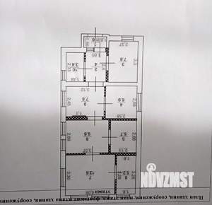 Дом 65м², 1-этажный, участок 3 сот.  