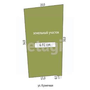 Дом 50м², 1-этажный, участок 4 сот.  