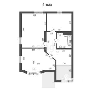 Дом 160м², 2-этажный, участок 3 сот.  