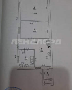 Дом 136м², 1-этажный, участок 3 сот.  