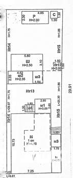 Дом 97м&sup2;, 1-этажный, участок 3 сот.  
