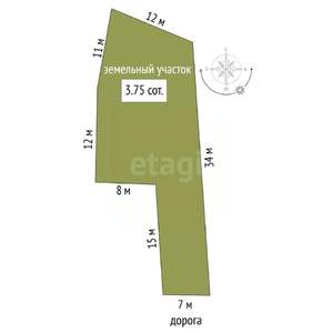 Дом 47м², 1-этажный, участок 4 сот.  