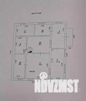 Дом 74м&sup2;, 1-этажный, участок 450 сот.  