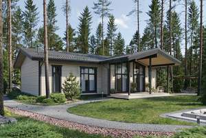 Дом 98м&sup2;, 1-этажный, участок 4 сот.  