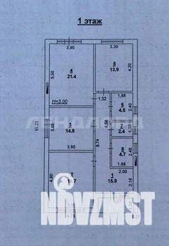 Дом 102м&sup2;, 1-этажный, участок 3 сот.  