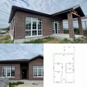 Дом 120м&sup2;, 1-этажный, участок 6 сот.  