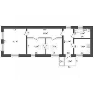 Дом 60м&sup2;, 1-этажный, участок 3 сот.  