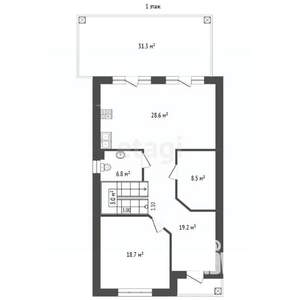 Дом 190м&sup2;, 2-этажный, участок 6 сот.  