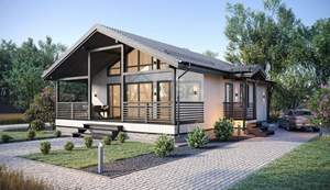 Дом 101м&sup2;, 1-этажный, участок 5 сот.  