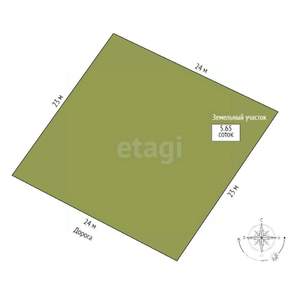 Дом 55м&sup2;, 2-этажный, участок 6 сот.  