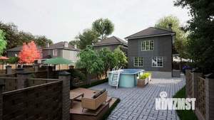 Дом 104м&sup2;, 2-этажный, участок 4 сот.  