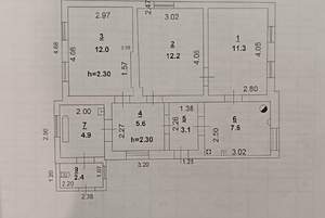 Дом 65м&sup2;, 1-этажный, участок 2 сот.  