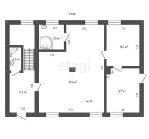 Дом 575м&sup2;, 2-этажный, участок 8 сот.  