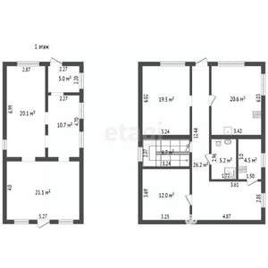 Дом 360м², 3-этажный, участок 8 сот.  