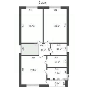 Дом 175м², 2-этажный, участок 3 сот.  