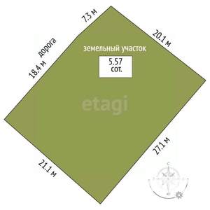 Дом 174м², 2-этажный, участок 6 сот.  