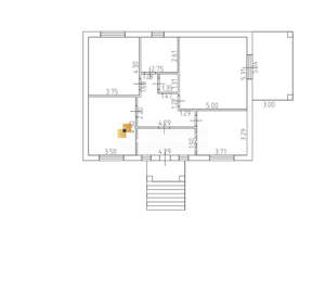 Дом 117м&sup2;, 1-этажный, участок 5 сот.  