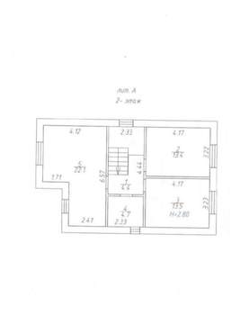 Дом 127м², 2-этажный, участок 1 сот.  