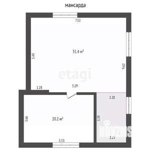 Дом 230м², 3-этажный, участок 7 сот.  