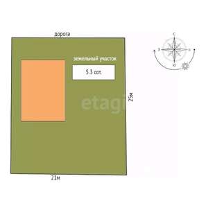Дом 182м&sup2;, 3-этажный, участок 5 сот.  