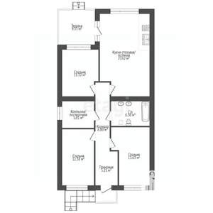Дом 150м², 1-этажный, участок 3 сот.  