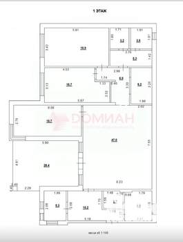 Дом 184м&sup2;, 1-этажный, участок 6 сот.  