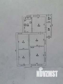 Дом 91м&sup2;, 1-этажный, участок 3 сот.  
