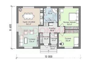 Дом 90м², 1-этажный, участок 4 сот.  