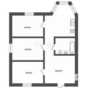 Дом 75м², 1-этажный, участок 2 сот.  