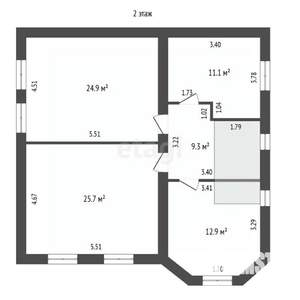 Дом 465м&sup2;, 2-этажный, участок 3 сот.  