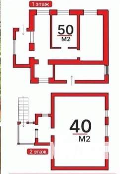 Дом 95м&sup2;, 2-этажный, участок 7 сот.  