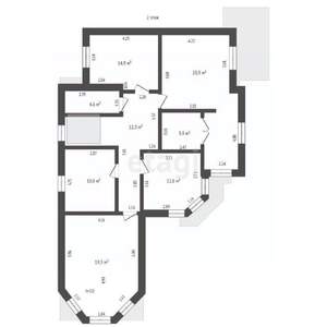 Дом 264м², 2-этажный, участок 3 сот.  